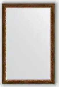 Зеркало Evoform с фацетом в багетной раме Exclusive 116x176 см, римская бронза 88 мм (BY 3621)