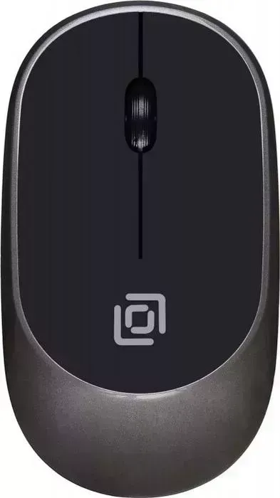 Мышь проводная OKLICK 535MW черный/серый оптическая (1000dpi) бес USB для ноутбука (3but) (1103653)