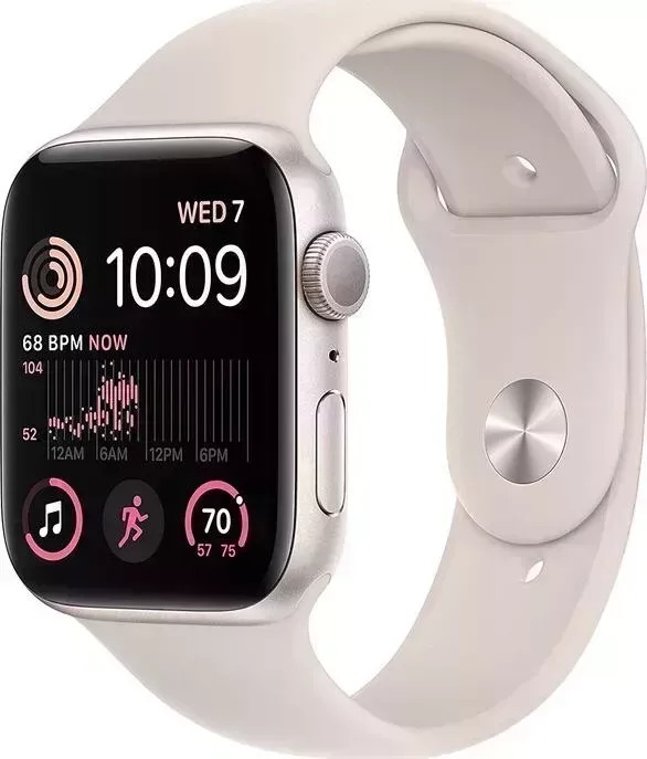 Смарт-часы APPLE Watch SE 2022 A2723 44мм O LTPO сияющая звезда (MNTE3LL/A)