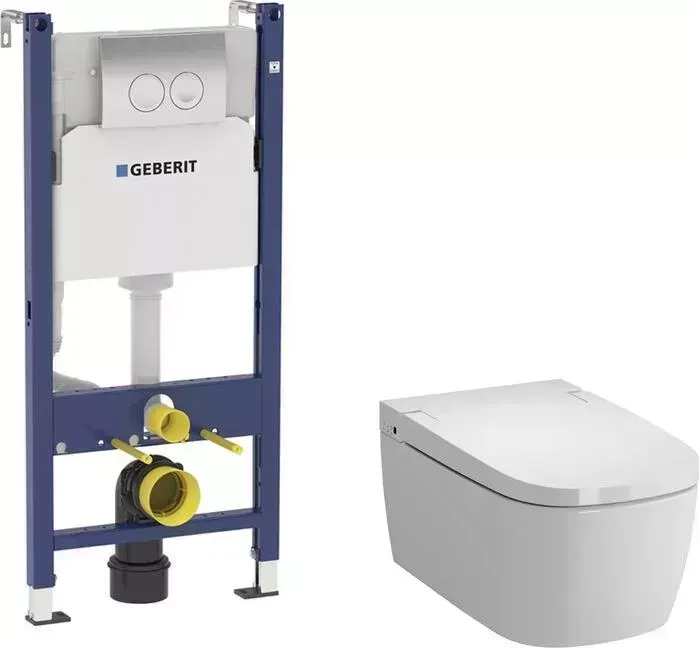 Комплект унитаза с инсталляцией VITRA V-Care Comfort с Geberit (5674B003-6194, 458.124.21.1)