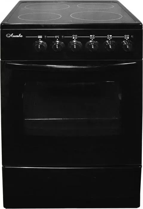 Плита комбинированная ЛЫСЬВА EF4002MK00 черный стеклокерамика (без крышки)