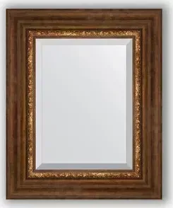 Зеркало Evoform с фацетом в багетной раме Exclusive 46x56 см, римская бронза 88 мм (BY 3361)