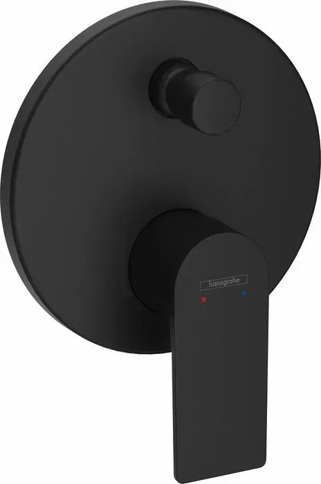 Смеситель для ванны Hansgrohe Rebris E с механизмом, матовый черный (72468670, 01800180)