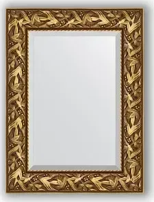 Зеркало Evoform с фацетом в багетной раме Exclusive 59x79 см, византия золото 99 мм (BY 3389)