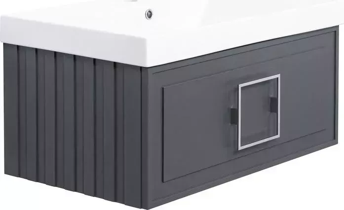 Тумба под раковину La Fenice Cubo Grigio 80х47 серая (FNC-01-CUB-G-80)