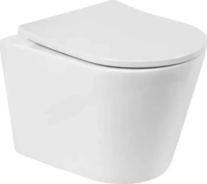 Унитаз подвесной BELBANGO (чаша) Flay-R безободковый (BB053CHR)