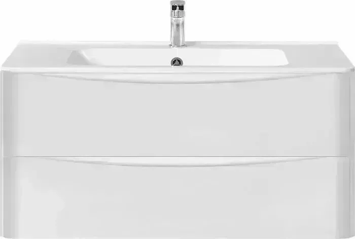 Тумба с раковиной Vincea с Paola 100 белая G.White (VMC-2P100GW, VCB-2VP1000W)