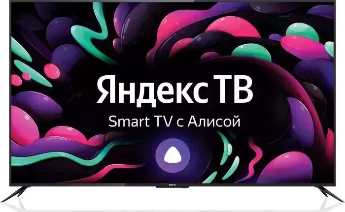 Телевизор BBK 65LEX-8256/UTS2C (Яндекс.ТВ, Ultra HD, DVB-T2, DVB-C, DVB-S2, WiFi, Smart TV) черный