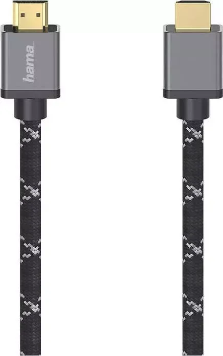 Кабель HDMI HAMA H-205240 (m)/ (m) 3м. Позолоченные контакты черный/серый (уп.:1шт) (00205240)