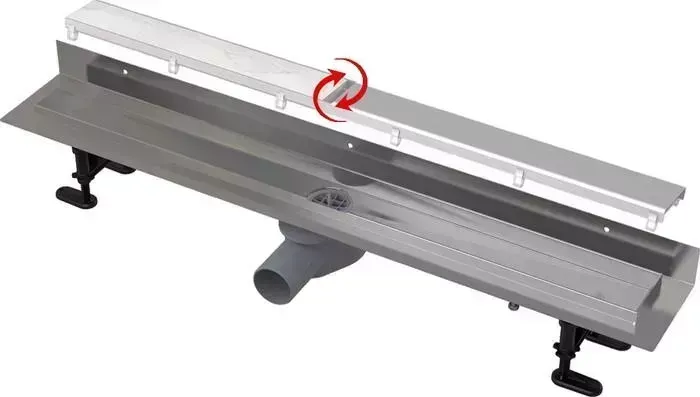 Душевой лоток AlcaPlast Fit and Go Wall с двусторонней решеткой (APZ23-DOUBLE9-950)