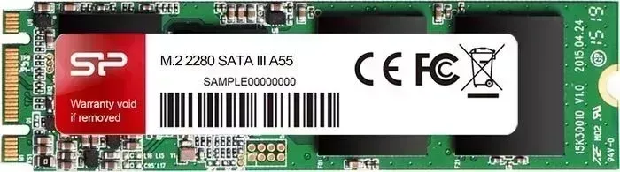 SSD накопитель SILICON POWER 256GB A55, M.2 2280, SATA III [R/W - 560/530 MB/s] TLC