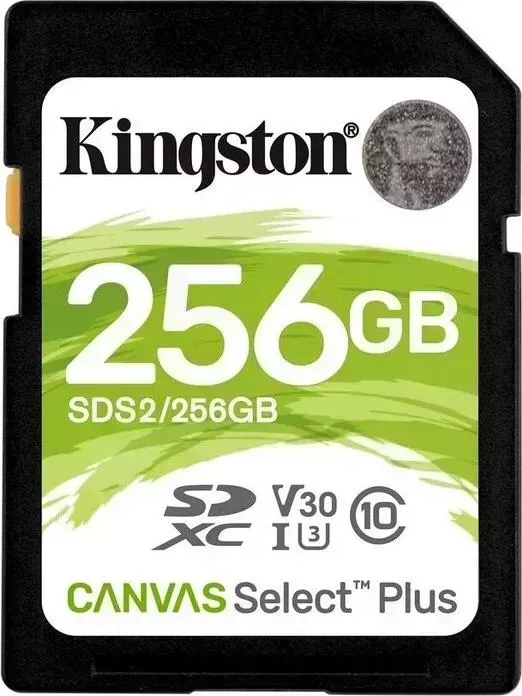 Флеш карта KINGSTON SDXC 256Gb Class10 SDS2/256GB Canvas Select Plus w/o adapter (SDS2/256GB)