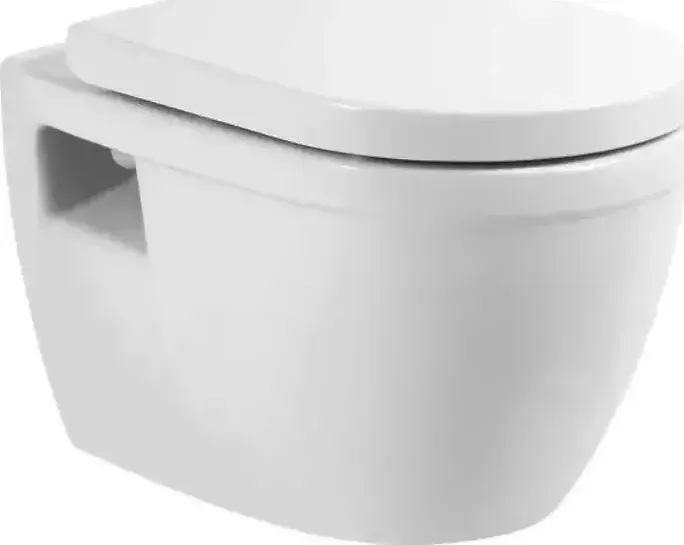 Унитаз подвесной BELBANGO Loto безободковый, с сиденьем микролифт (BB070CHR, BB865SC)