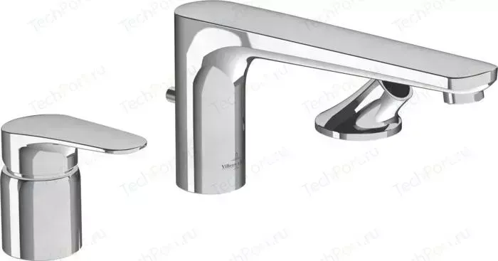 Смеситель на борт ванны Villeroy Boch O.Novo Start 3 отверстия хром (TVT10500100061)