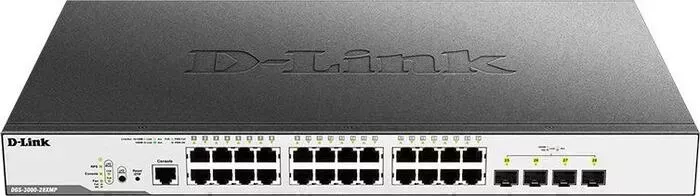 Коммутатор D-LINK DGS-3000-28XMP DGS-3000-28XMP/B1A 24G (DGS-3000-28XMP/B1A)