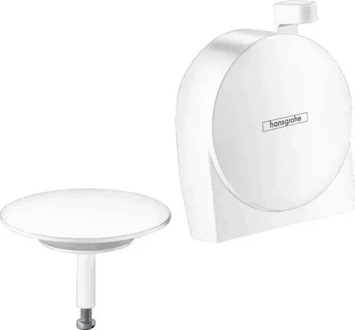 Слив-перелив для ванны Hansgrohe Наружная часть Exafill S белая (58117700)