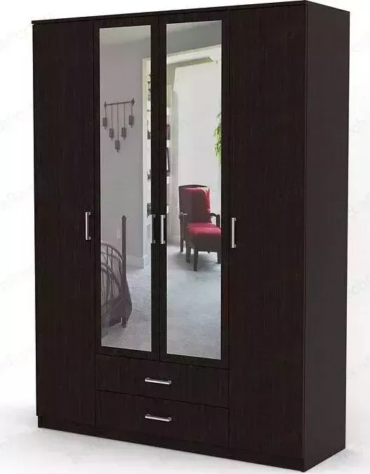 Шкаф комбинированный Шарм-Дизайн Квартет 140х60 венге