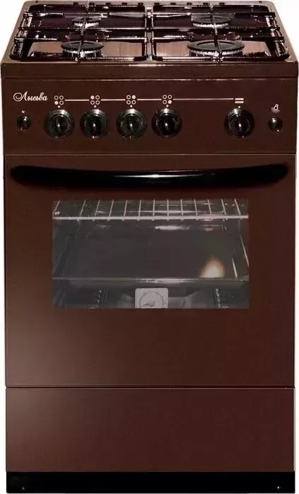 Плита газовая ЛЫСЬВА ГП 400 М2С-2У коричневый (без крышки)