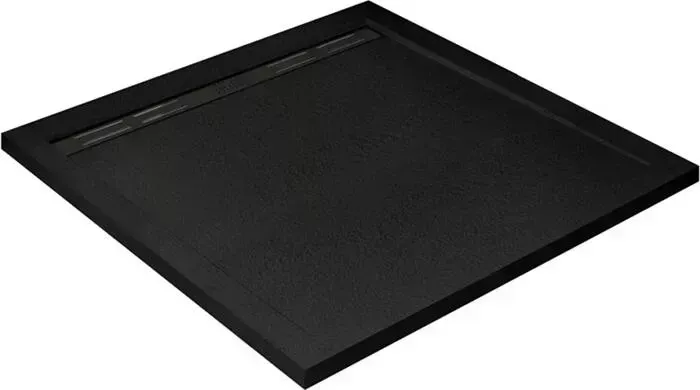 Душевой поддон CEZARES Tray AS-A 100х100 с сифоном, черный