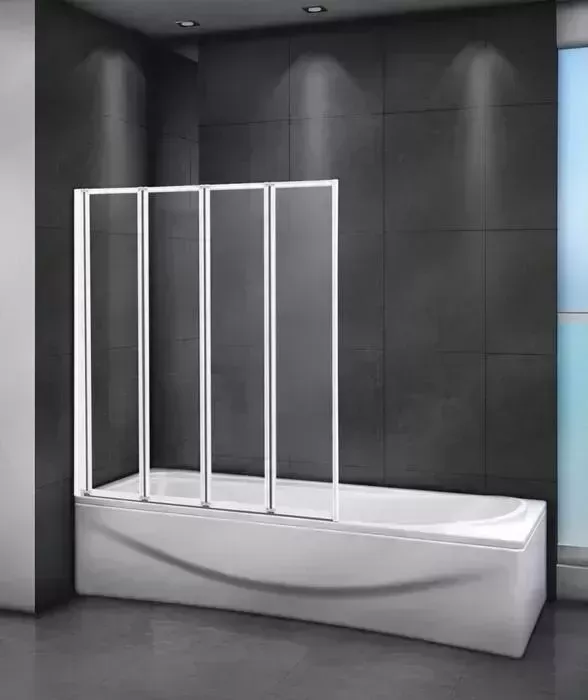 Шторка для ванны CEZARES Relax V-4 90x140 левая, матовая Punto, серый (RELAX-V-4-90/140-P-Bi-L)