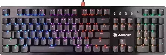 Клавиатура A4TECH Bloody B820R Blue S механическая черный USB for gamer (B820R BLACK (BLUE SWITCH))