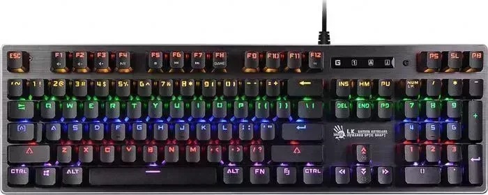 Клавиатура A4TECH Bloody B760 механическая серый USB for gamer (B760 GREY (BLACK SWITCH))