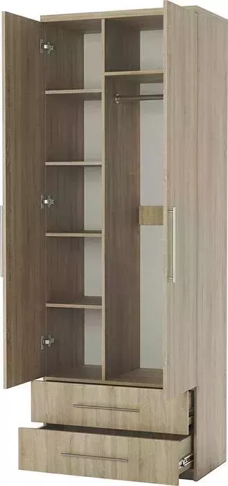 Шкаф комбинированный Шарм-Дизайн с ящиками Мелодия МКЯ-22 90х60 дуб сонома