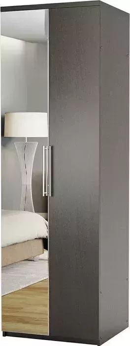 Шкаф комбинированный Шарм-Дизайн Комфорт МК-22 110х60 с зеркалом, венге