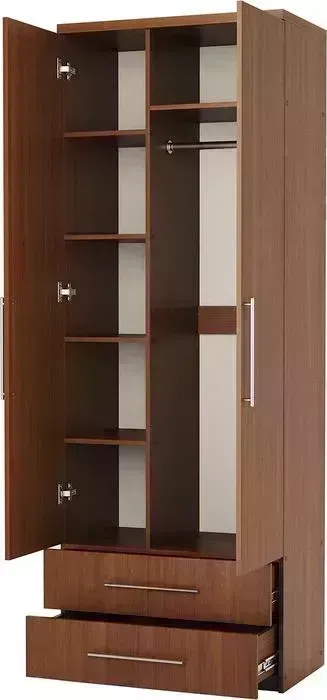 Шкаф комбинированный Шарм-Дизайн с ящиками Мелодия МКЯ-22 90х60 орех