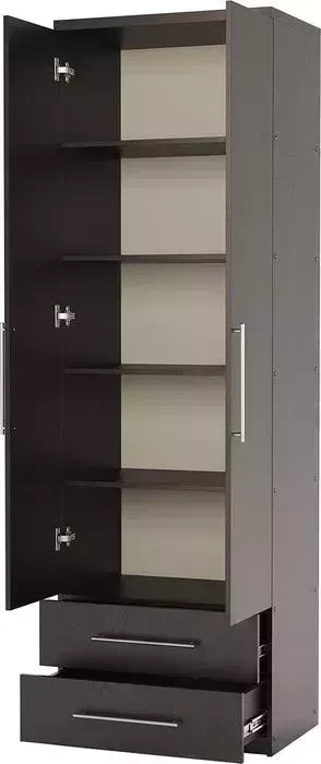 Шкаф Шарм-Дизайн с полками и ящиками Мелодия МПЯ-21 100х45 венге