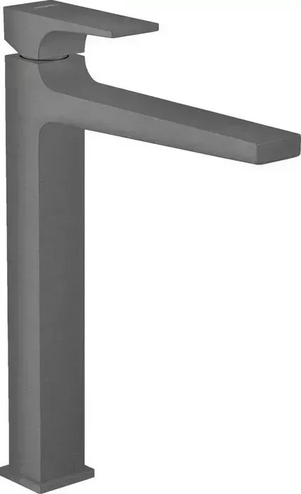 Смеситель для раковины Hansgrohe Metropol с донным клапаном Push-Open, шлифованный черный хром (32512340)
