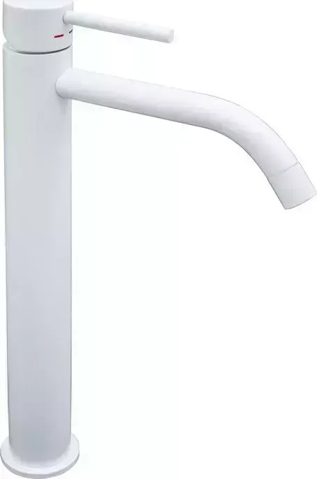 Смеситель для раковины Paffoni Light высокий, белый матовый (LIG081BO)