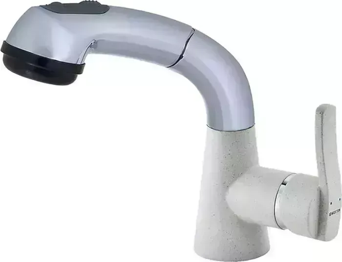 Смеситель для кухни Ewigstein 37735184 с выдвижным изливом, бежевый