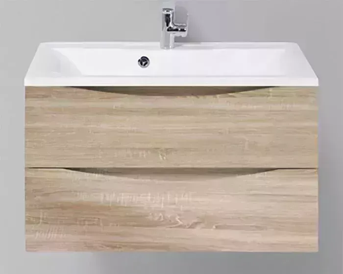 Тумба под раковину BELBANGO Marino-Cer 80 Rovere Bianco (MARINO-CER-800-2C-SO-WO-P)