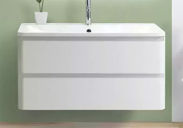 Тумба под раковину BELBANGO Albano 120 весная, Bianco Lucido (Albano-1200-2C-SO-BL)