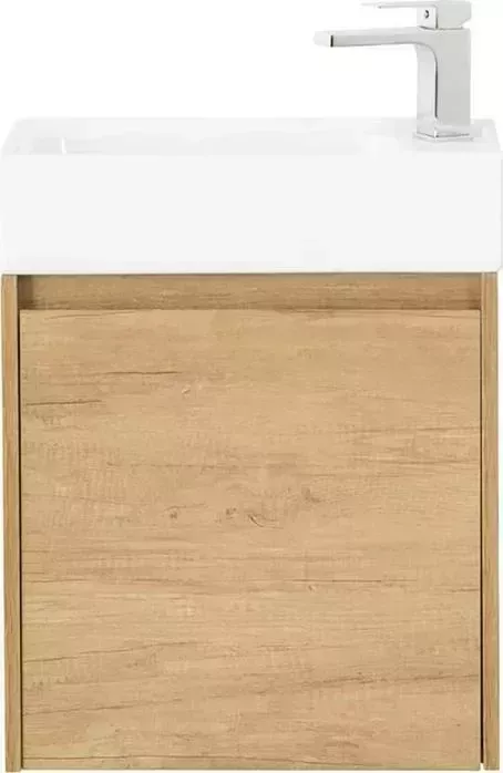 Тумба под раковину BELBANGO Kraft Mini 50 правая, Rovere Nebrasca Nature (KRAFT MINI-500/260-1A-SO-RNN-R)