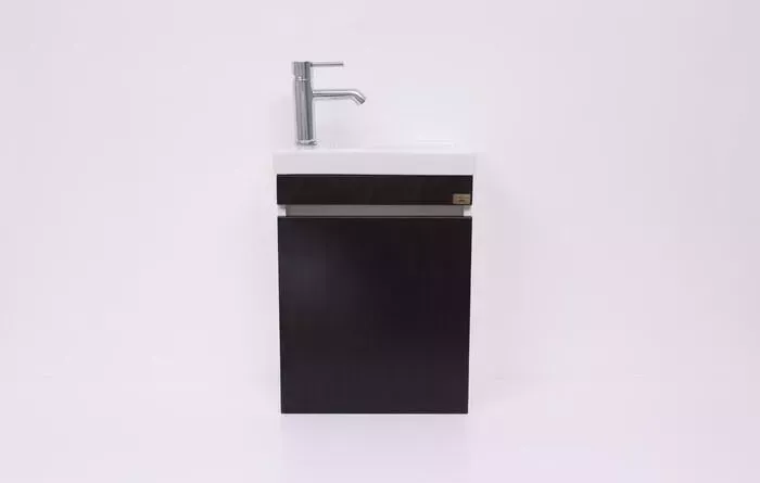 Тумба под раковину Alcora Compact 39х21 венге/белый (31112)
