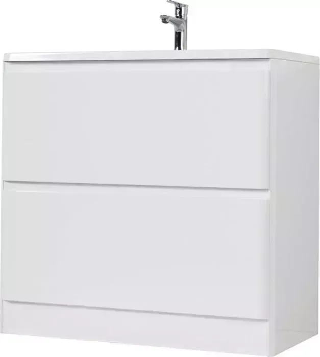 Тумба под раковину BELBANGO Albano 80 bianco lucido напольная (ALBANO-800-2C-PIA-BL)