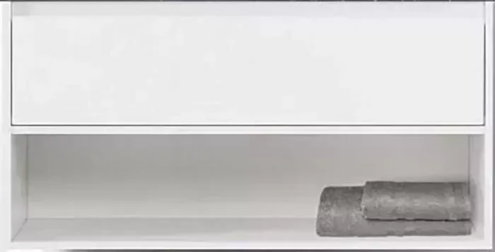 Тумба под раковину BELBANGO Kraft 90 один ящик, Bianco Opaco (KRAFT-900-1C-SO-BO)