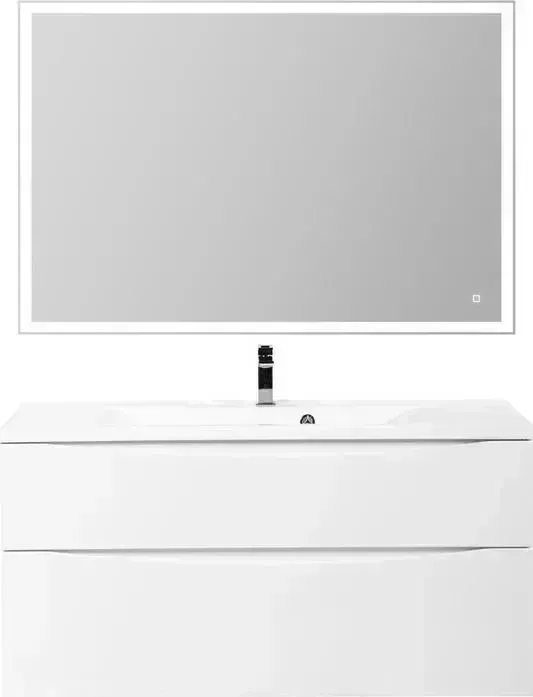 Мебель для ванной BELBANGO Marino-H60 110 Bianco Lucido