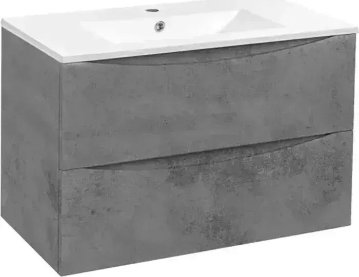 Тумба с раковиной Vincea с Mia 80х46 Beton (VMC-2MC800BT, VBS-13980)