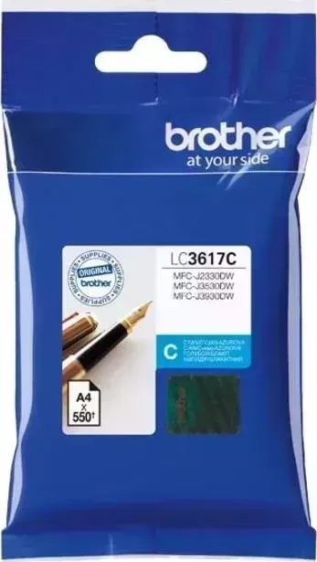 Расходный материал для печати BROTHER LC3617C голубой
