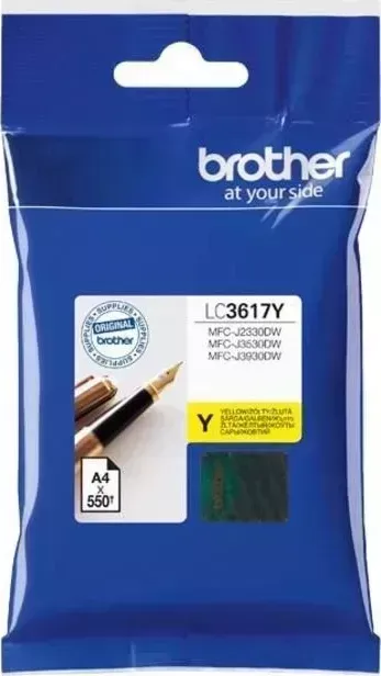Расходный материал для печати BROTHER LC3617Y желтый