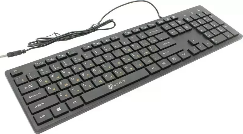 Клавиатура OKLICK 500M черный USB