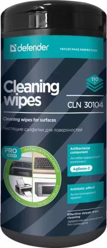 Средство для ухода за техникой DEFENDER CLN 30104 Pro 110шт Салфетки поверхностей