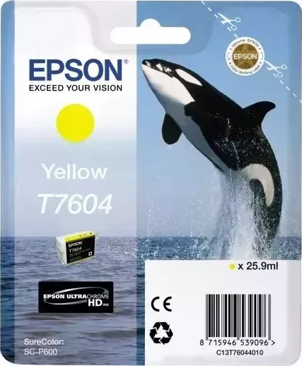 Расходный материал для печати EPSON C13T76044010 (T7604) желтый