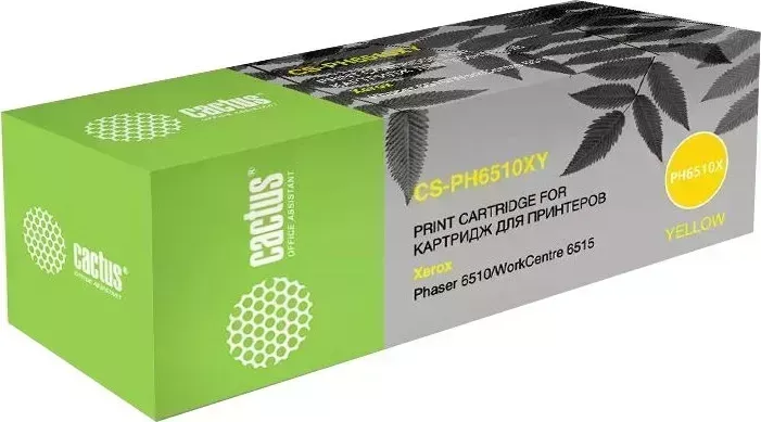Картридж CACTUS Расходный материал для печати CS-PH6510Y ()