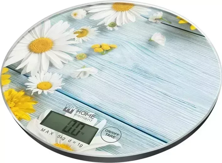 Кухонные весы  Home Element HE-SC933 летние цветы
