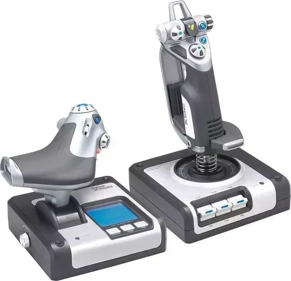 Геймпад LOGITECH G Saitek X52 Flight Control System черный/белый (945-000006)