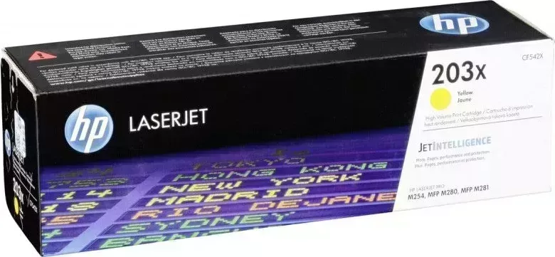 Расходный материал для печати HP CF542X (203X) желтый